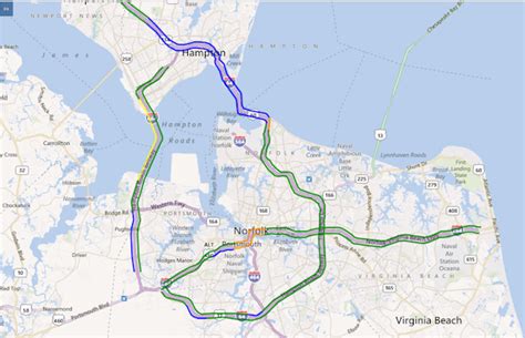 Hampton Roads Traffic Map Zip Code Map