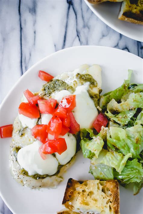 Easy Basil Pesto Chicken Breast Recipe With Mozzarella