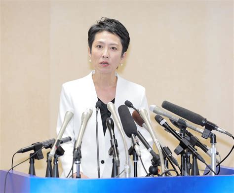 蓮舫参院議員が都知事選出馬表明「小池都政をリセットする」 スポーツ報知