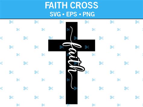 Faith Cross Svg Church Cross Svg Faith Svg Religious Cross Svg