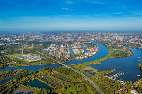 Hamburg Von Oben Industrie Und Gewerbegebiet An Der Peutestra E