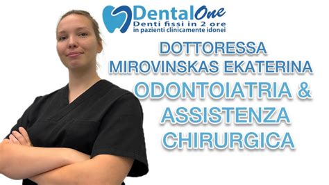 Vi Presentiamo La Dottoressa Mirovinskas Odontoiatria E Assistenza