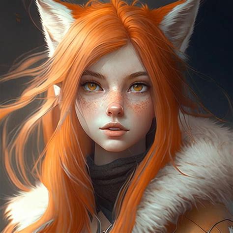 Fox 🦊 Character Art Portrait Art Fox Girl