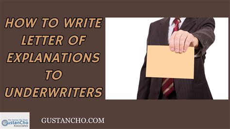 How To Write Letter Of Explanations To Underwriters Youtube