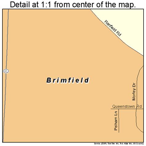 Brimfield Ohio Street Map 3908826