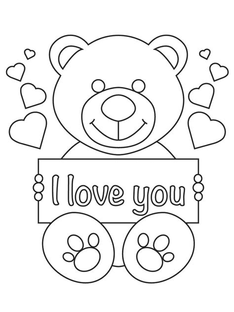 Free Coloring Pages I Love You