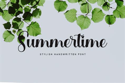 Summertime Font By Snowman Studio · Creative Fabrica