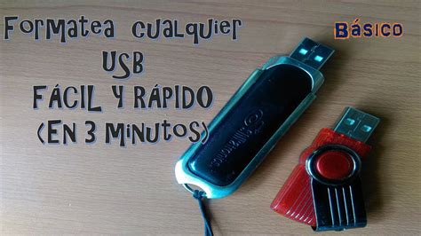 Como formatear una USB Fácil y rápido Nivel básico YouTube