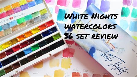 St Petersburg White Nights Watercolors Pans Review Youtube