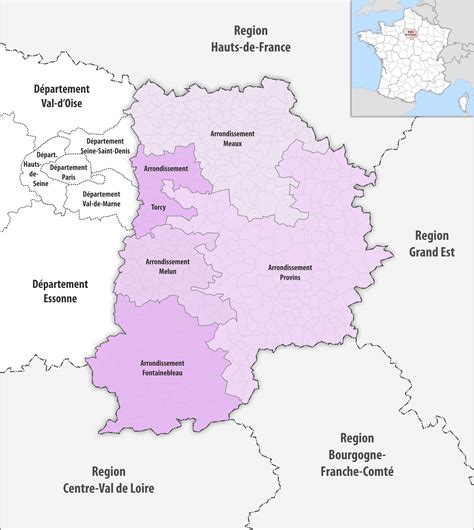 Carte D Partement Seine Et Marne Arts Et Voyages