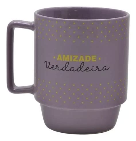 Caneca Tina Ml Zona Criativa Cor Amizade Verdadeira Emoticons