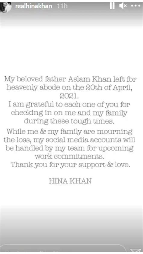 Hina Khan Dedicates Instagram Bio To Late Father Calls Herself Daddy