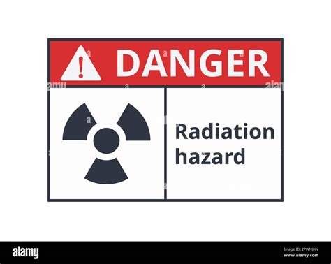 Danger Radiation Hazard Warning Sign Vector For Safety Signs And