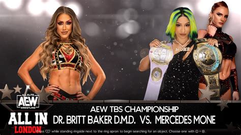 Dr Britt Baker D M D vs Mercedes Moné AEW All In Preview WWE