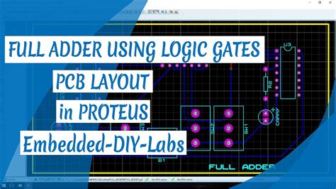 Proteus Full Adder Using Logic Gates Circuit Simulation And Pcb