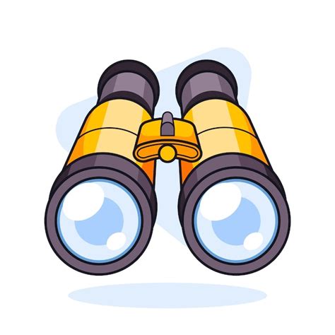 Premium Vector Hand Drawn Binoculars Cartoon Illustration