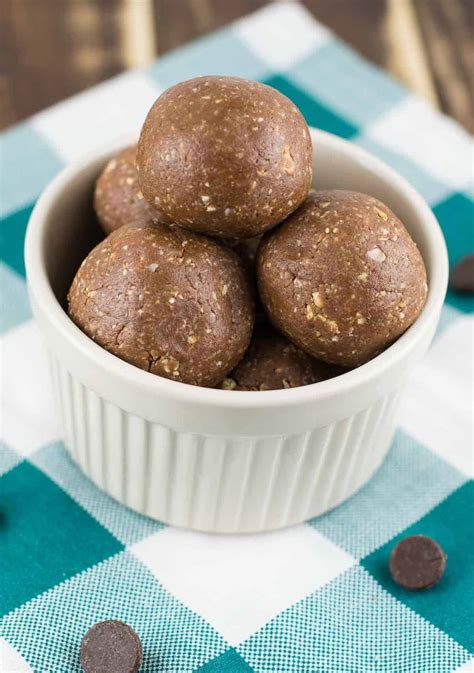 Chocolate Peanutbutter Protein Balls Recipe W Cacao Powder