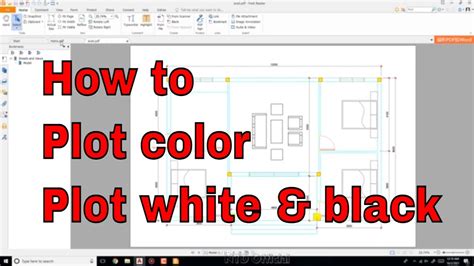 How To Plot Color And White Black Drawing Autocad Tutorials Ntd