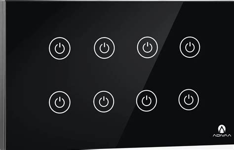 Capacitive Adivaa Black Smart Modular Touch Switch 2M 5A At Rs 4999