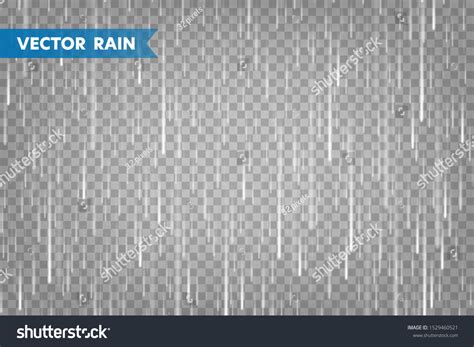 Realistic Rain Texture On Transparent Background Stock Vector (Royalty ...