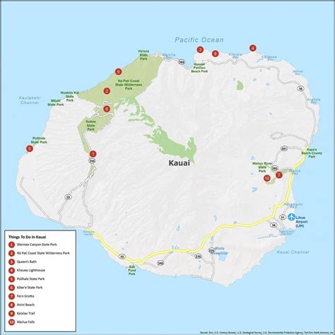 Kauai Island Hawaii Map - Dorisa Josephina