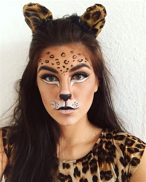 amazing and easy cat makeup look for halloween 2019 | Leopard makeup ...