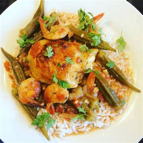 Poulet Louisiane Crevettes Et Gombos Recette Poulet Gombo Recette