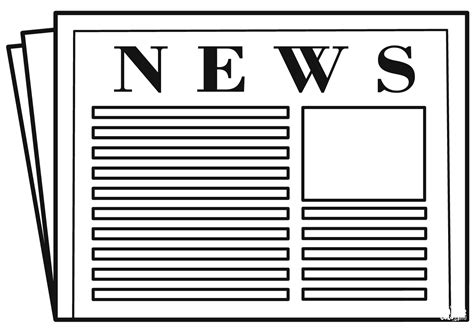 Newspaper Coloring Page ColouringPages