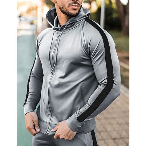 Herren Hoodie Sweatshirt Kapuze Kapuzenshirt Mit Durchgehendem