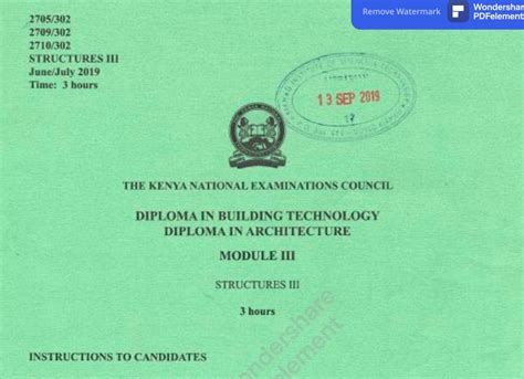 Structures Iii Knec Past Papers Newsspot Co Ke