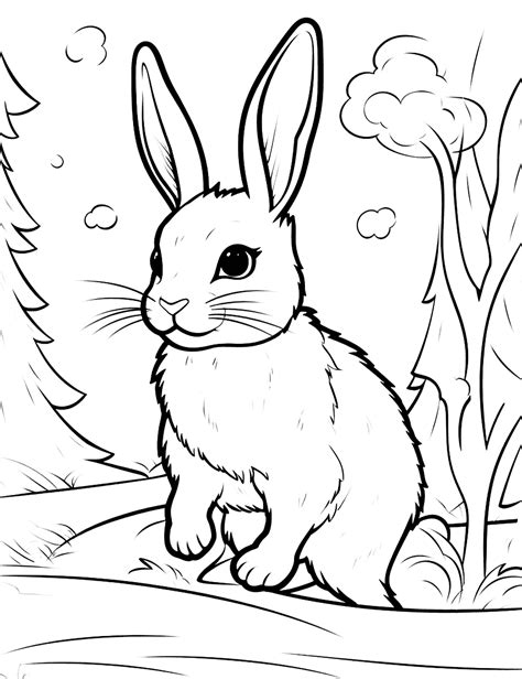 50 Bunny Rabbit Coloring Pages Printable Sheets