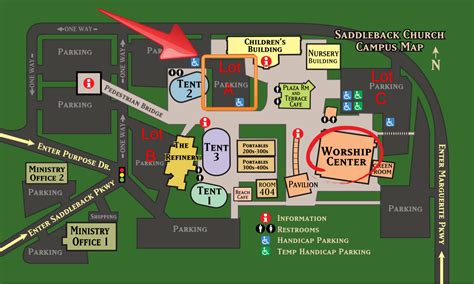 Saddleback Church Map