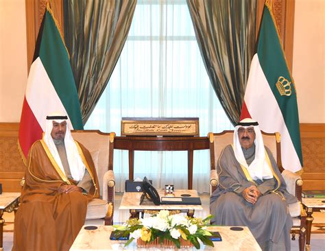 KUNA Kuwait Amir Receives Premier Newly Appointed Deputy PM Cabinet