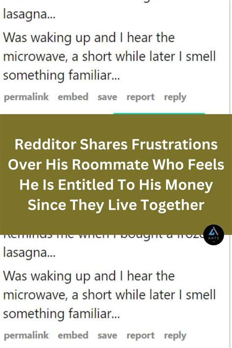 Redditor Shares Frustrations Over His Roommate Who Feels He Is Entitled To His Money Since They