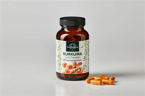 Kurkuma Mit Piperin 300 Mg Curcuminoide Und 10 Mg Piperin Pro