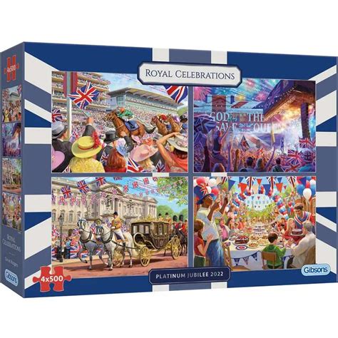 Comprar Puzzle Gibsons Celebraciones Reales De 4x500 Piezas G5061