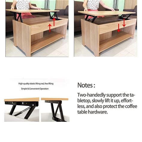 Uyoyous Coffee Table Hinge Lift Folding Lift Up Top Table Mechanism