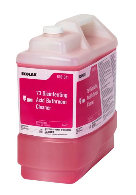 Ecolab 73 Disinfecting Acid Bathroom Cleaner 25 Gallon Fresh Clean 6101041