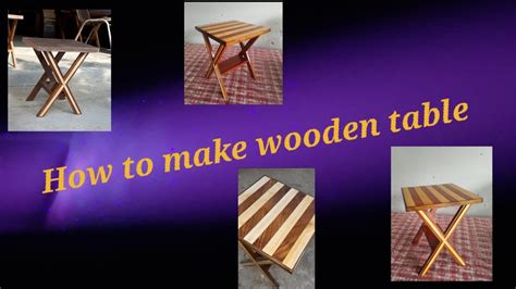 How To Make Wooden Table With Low Cost Youtube