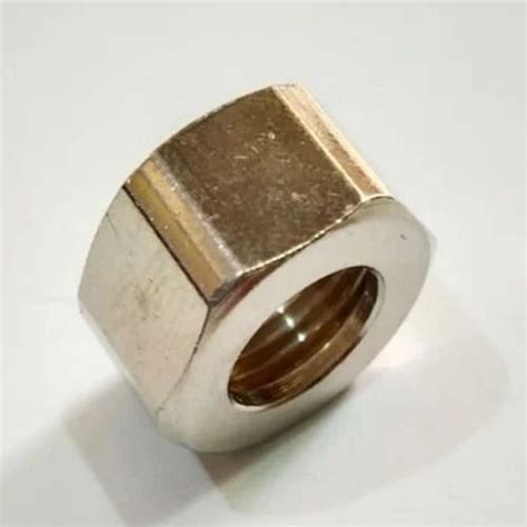 Hexagonal Golden Brass Hex Cp Nut For Hardware Fitting Inner Diameter