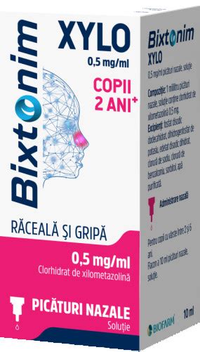 Bixtonim Picaturi Nazale X 10ml