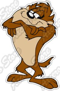 Taz Tasmanian Devil Funny Cartoon Car Bumper Vinyl Sticker Decal X