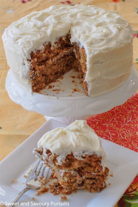 Carrot Cake with Cream Cheese Frosting – Sweet and Savoury Pursuits