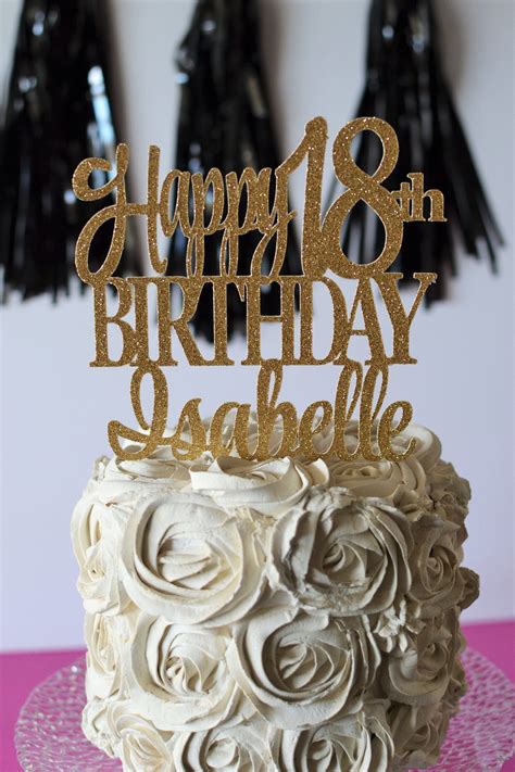 Cake Toppers 18th Birthday Girl At Jane Myrtis Blog