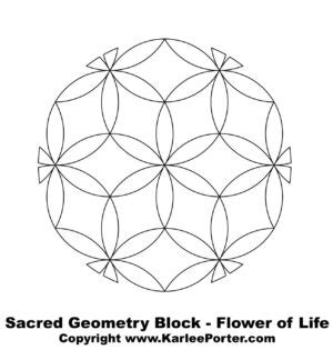 Sacred Geometry Block Flower Of Life Karlee Porter