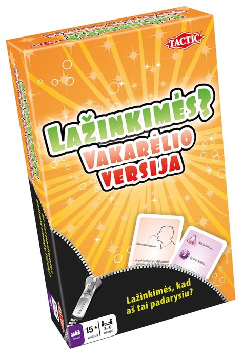 Lažinkimės Vakarėlio Versija Kelioninis žaidimas Brain Games Lt