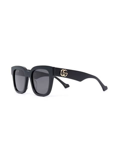 Gucci Eyewear Sonnenbrille Mit Eckigem Gestell Farfetch