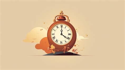 Premium Vector | A clock with the time of 4 30