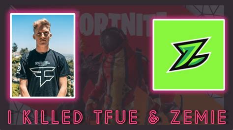 How I Killed Tfue And Zemie In A Tournament Youtube