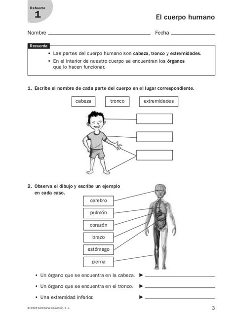 Refuerzo y ampliación conocimiento del medio 3º Lectura de palabras